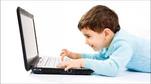 Kid using internet